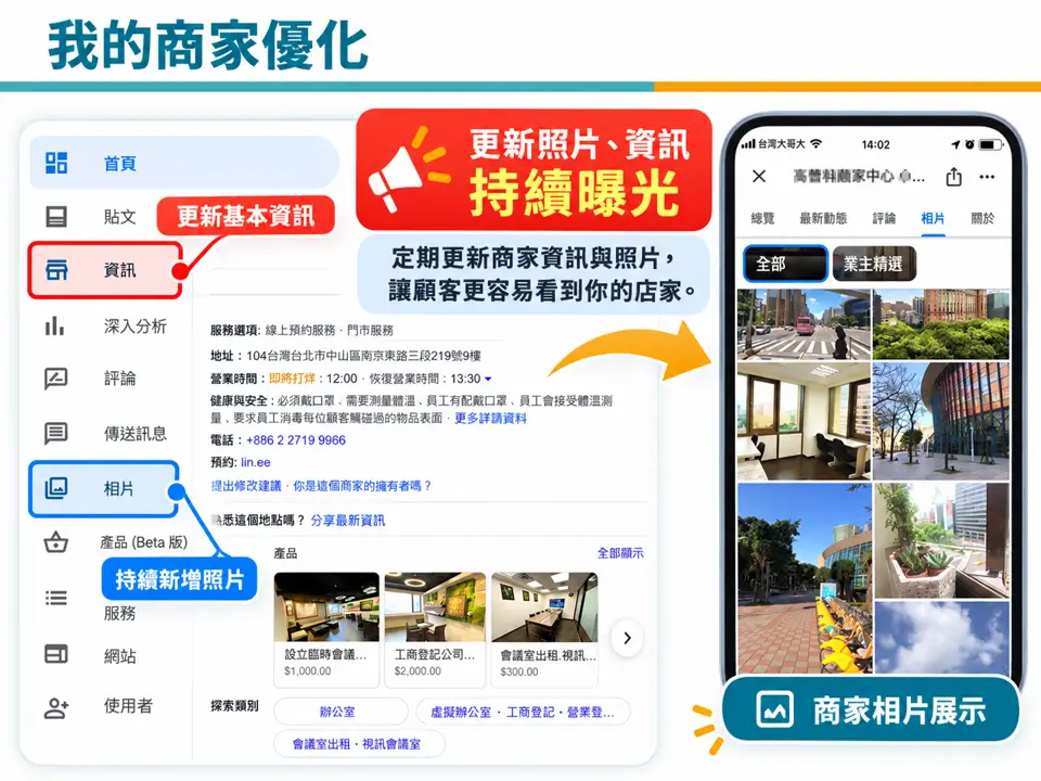 Google 商家頁面優化